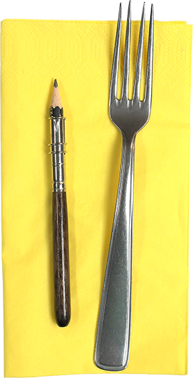 Gabel und Stift